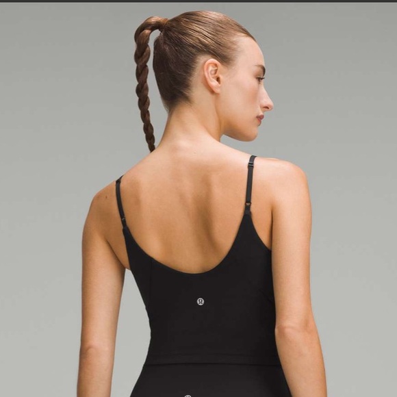 Lululemon Align Cropped Cami Tank Top *Light Support, A/B Cup Black Size 6 - Picture 2 of 6